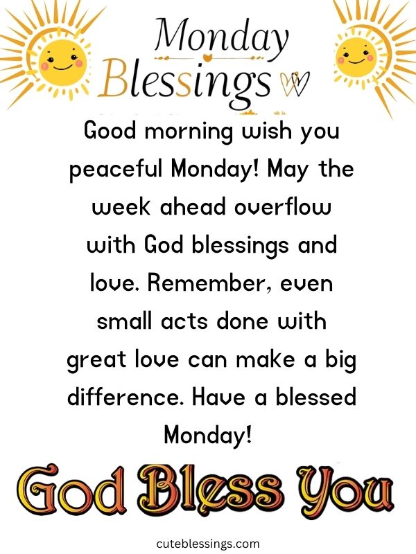 Read more about the article 120+ Monday Blessings, Prayers and Quotes with Images to Start a New Week