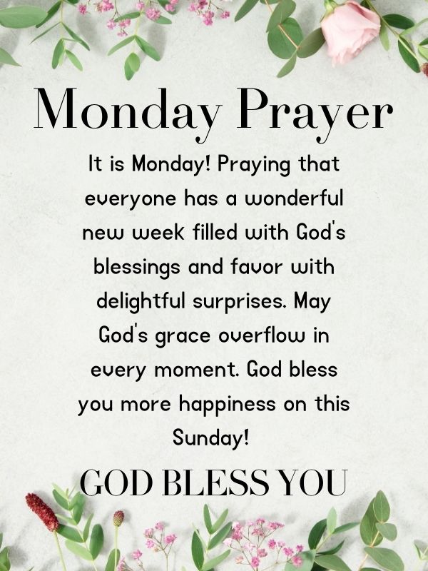 poerful Monday prayer