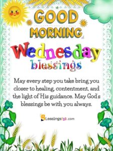 120+ Good Morning Wednesday Blessings and Images
