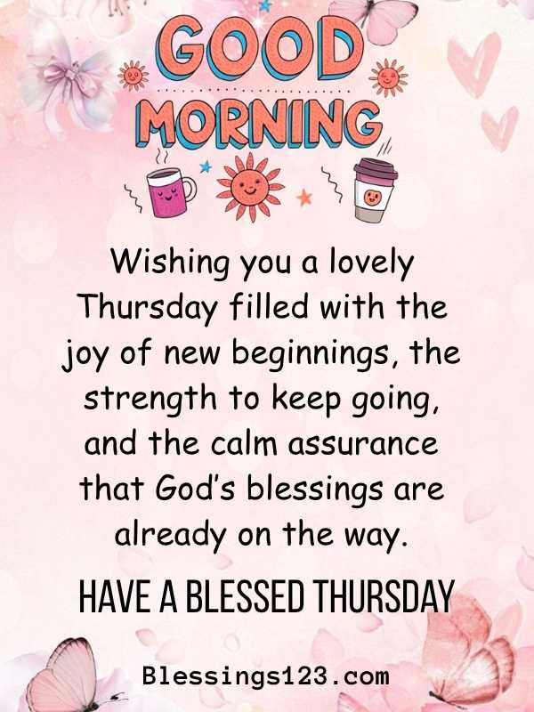 Good Morning Thursday Blessings