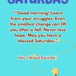 Saturady Blessings Quote
