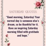 Saturday Blessing quote