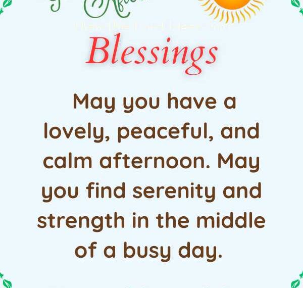 Beautiful Good Afternoon Blessings