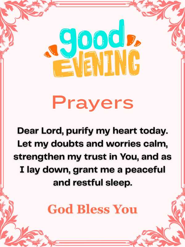 Powerful Good Evening Blessings and Prayers