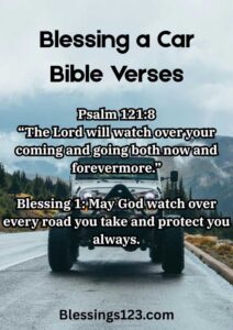 Bible Verses for Blessing a Car