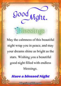Good Night Blessings, Prayers, Quotes, and Sweet Messages