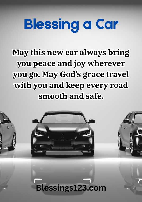 blessing for car